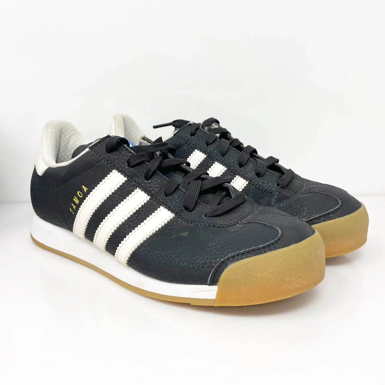 Adidas Mens Samoa C77208 Black Casual Shoes Sneakers Size 6.5