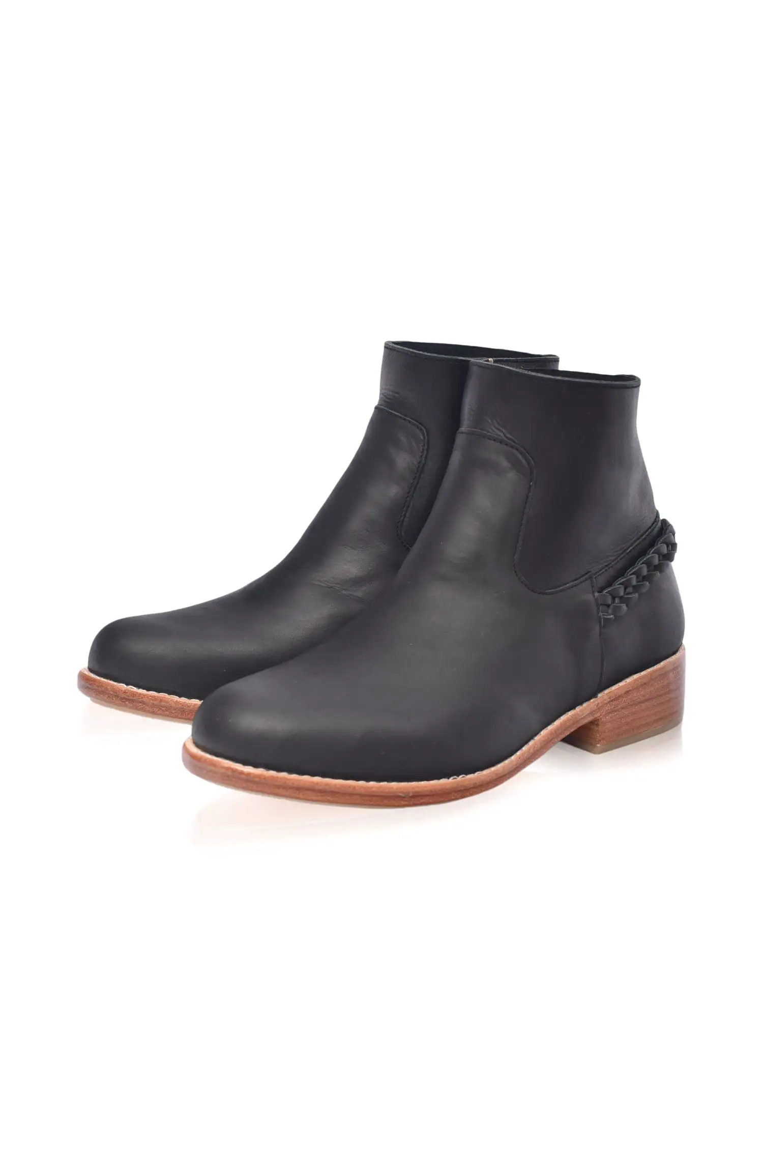 Alexa Ankle Leather Boots