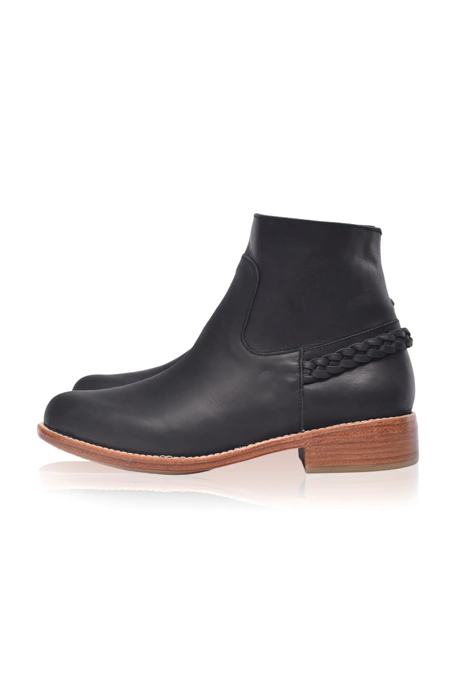 Alexa Ankle Leather Boots