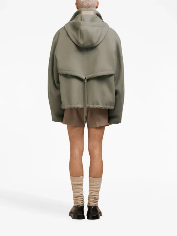 AMI Short Wool Parka Taupe | Luxury and style at your fingertips