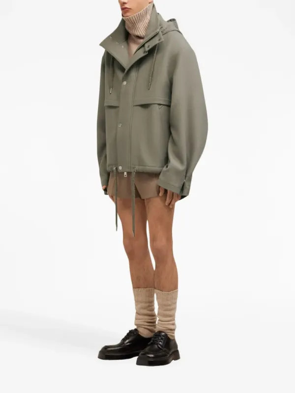 AMI Short Wool Parka Taupe | Luxury and style at your fingertips