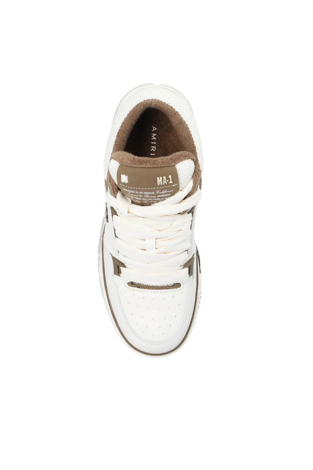 Amiri MA-1 Lace-Up Women Sneakers White Brown