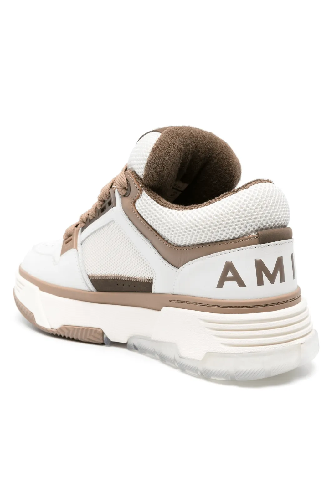 Amiri MA-1 panelled man sneakers White Brown