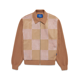 Awake NY Checkerboard Zip Front Brown