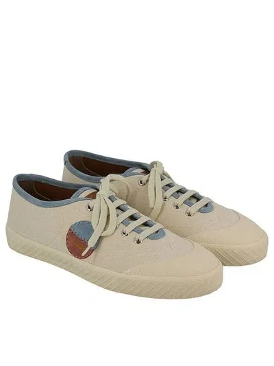 Bally Mens Silio Sneakers in Cream