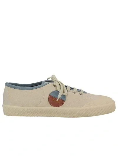 Bally Mens Silio Sneakers in Cream