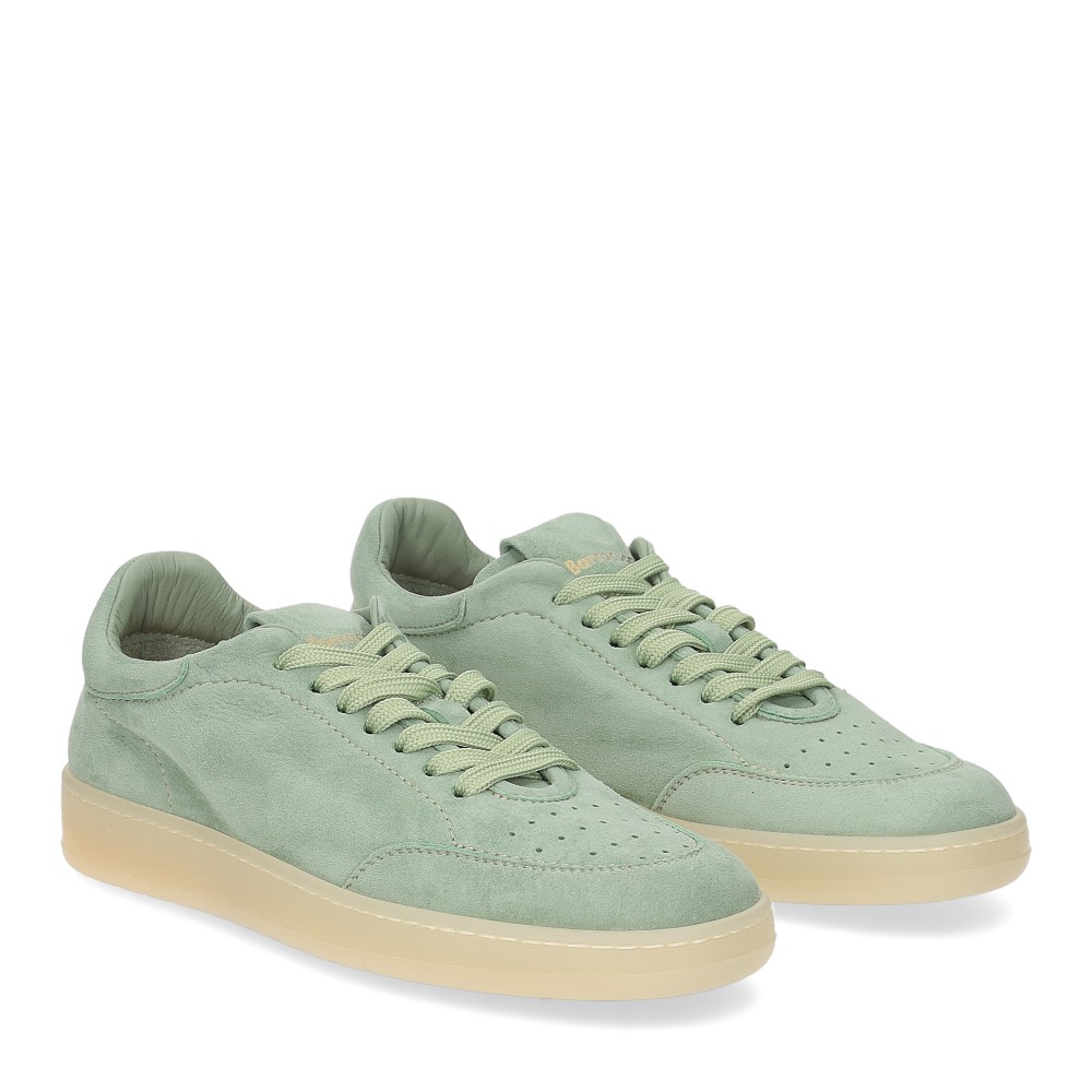 Barracuda BD1177A sneaker camoscio verde - Al Siletto | Al Siletto