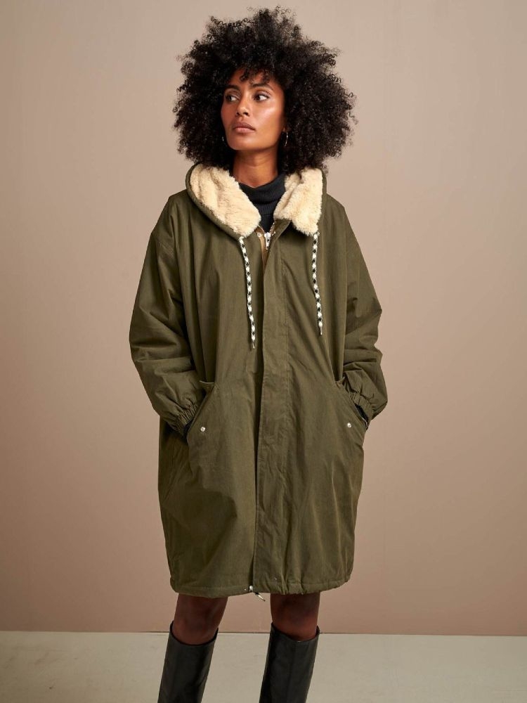 Bellerose Laos Coat Olive Green