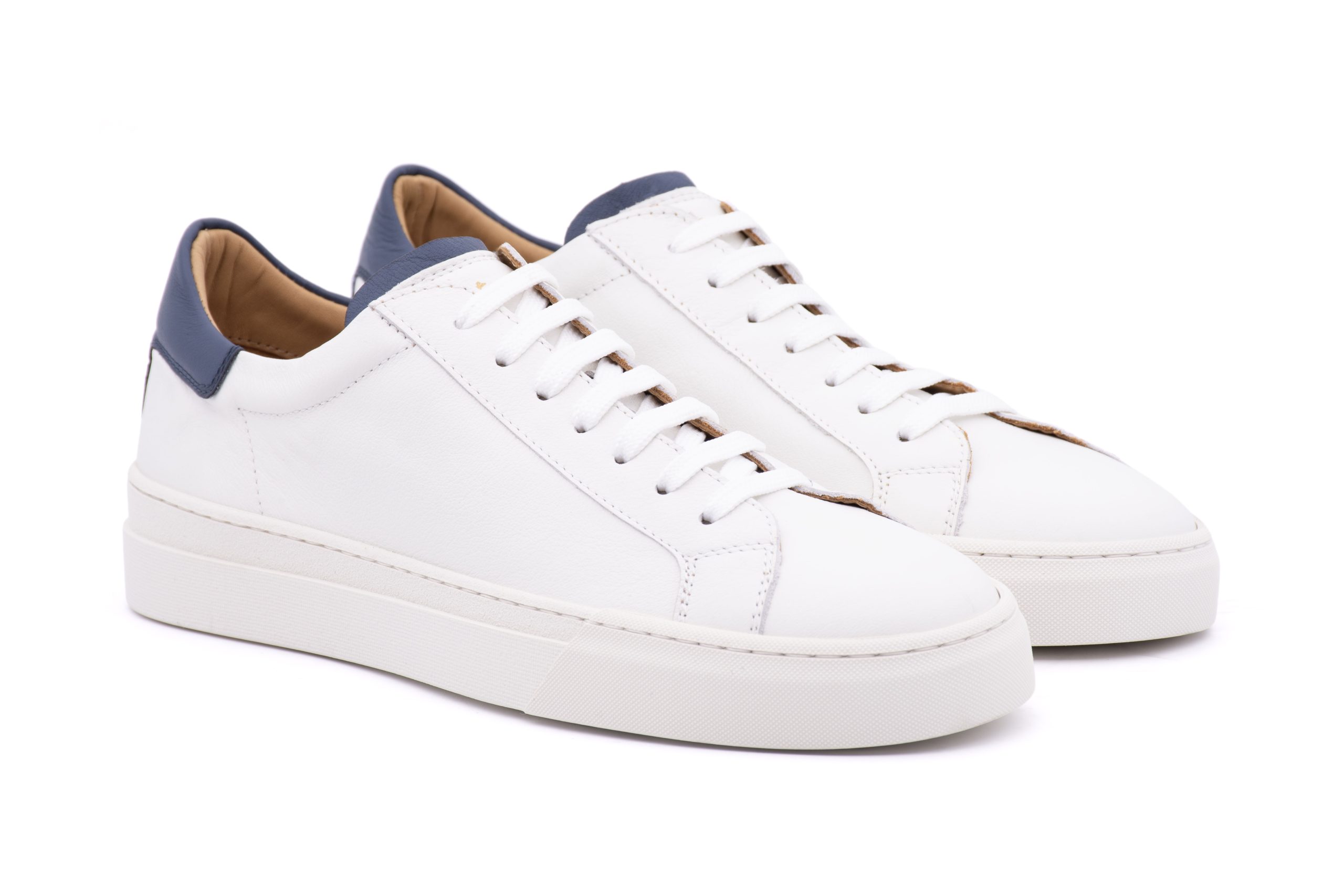 Bicolor leather sneaker