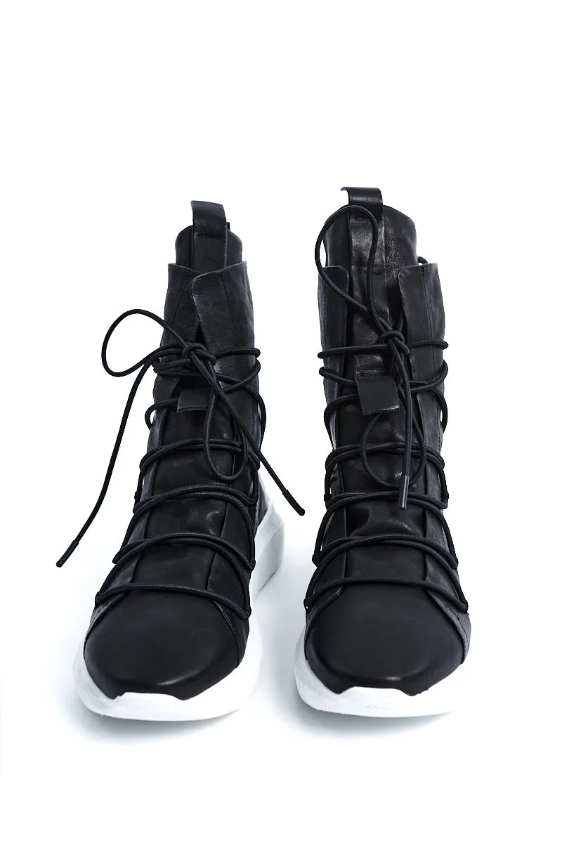 BLACK SOFT TASKER HIGH SNEAKERS