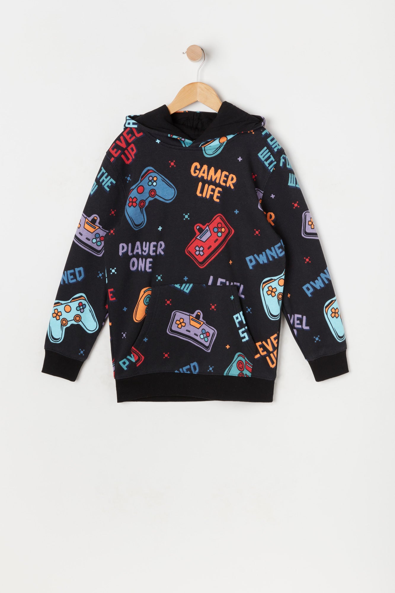 Boys Gamer Graphic Fleece Hoodie