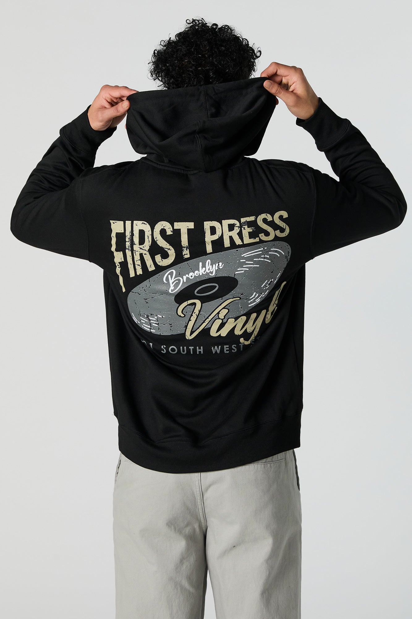 Brooklyn Vinyl Graphic Fleece Hoodie