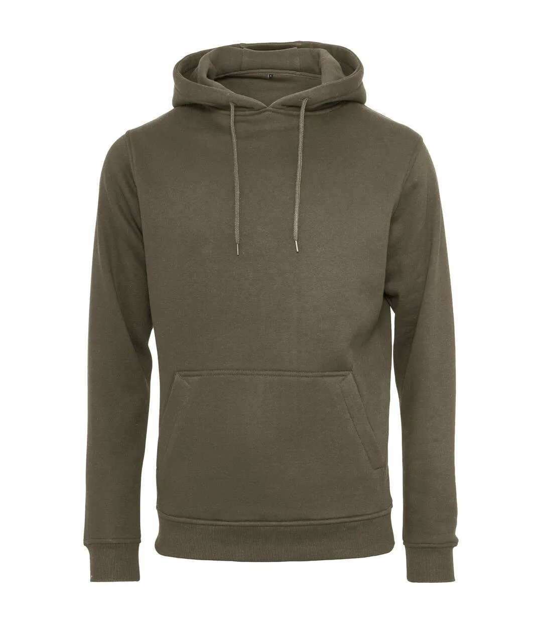 Build Your Brand Mens Organic Hoodie (Olive) - UTRW8381