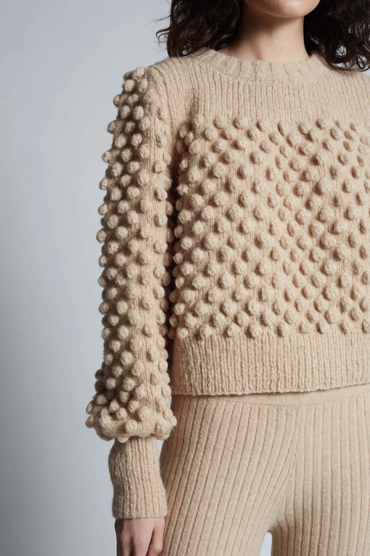 CAMILA SWEATER - PALE CAMEL