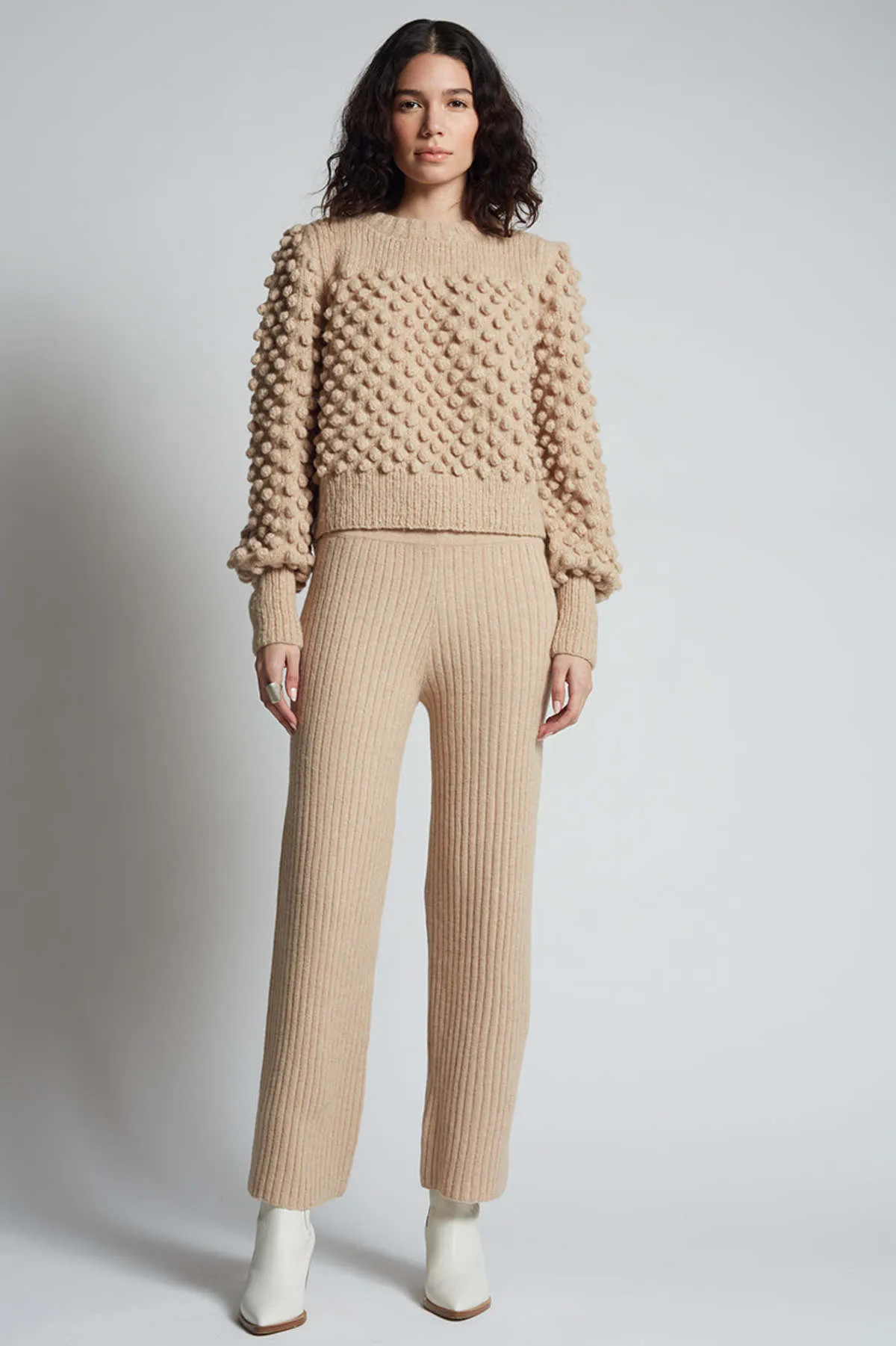 CAMILA SWEATER - PALE CAMEL