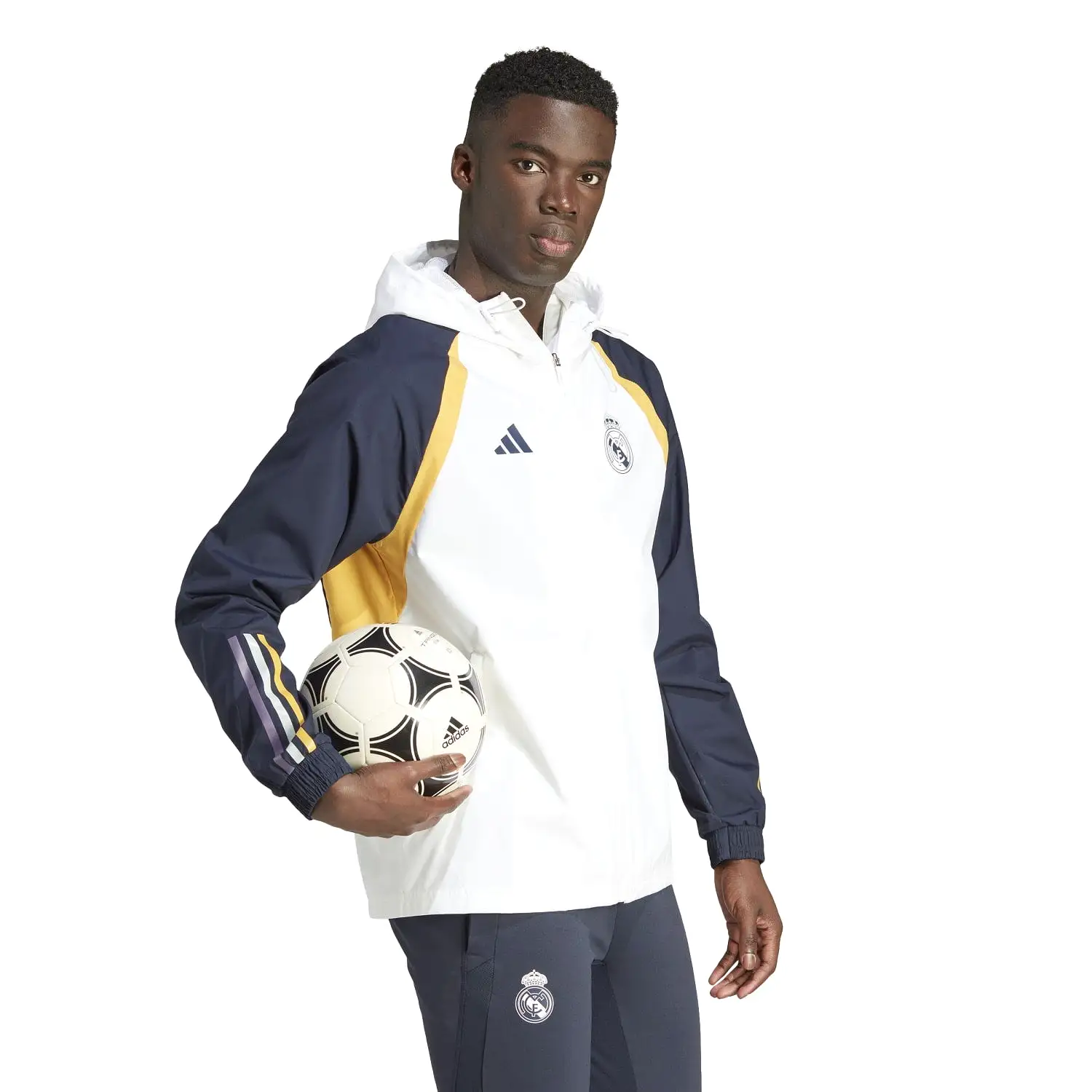 Chaqueta adidas All Weather Hombre Entrenamiento 23/24 Blanca