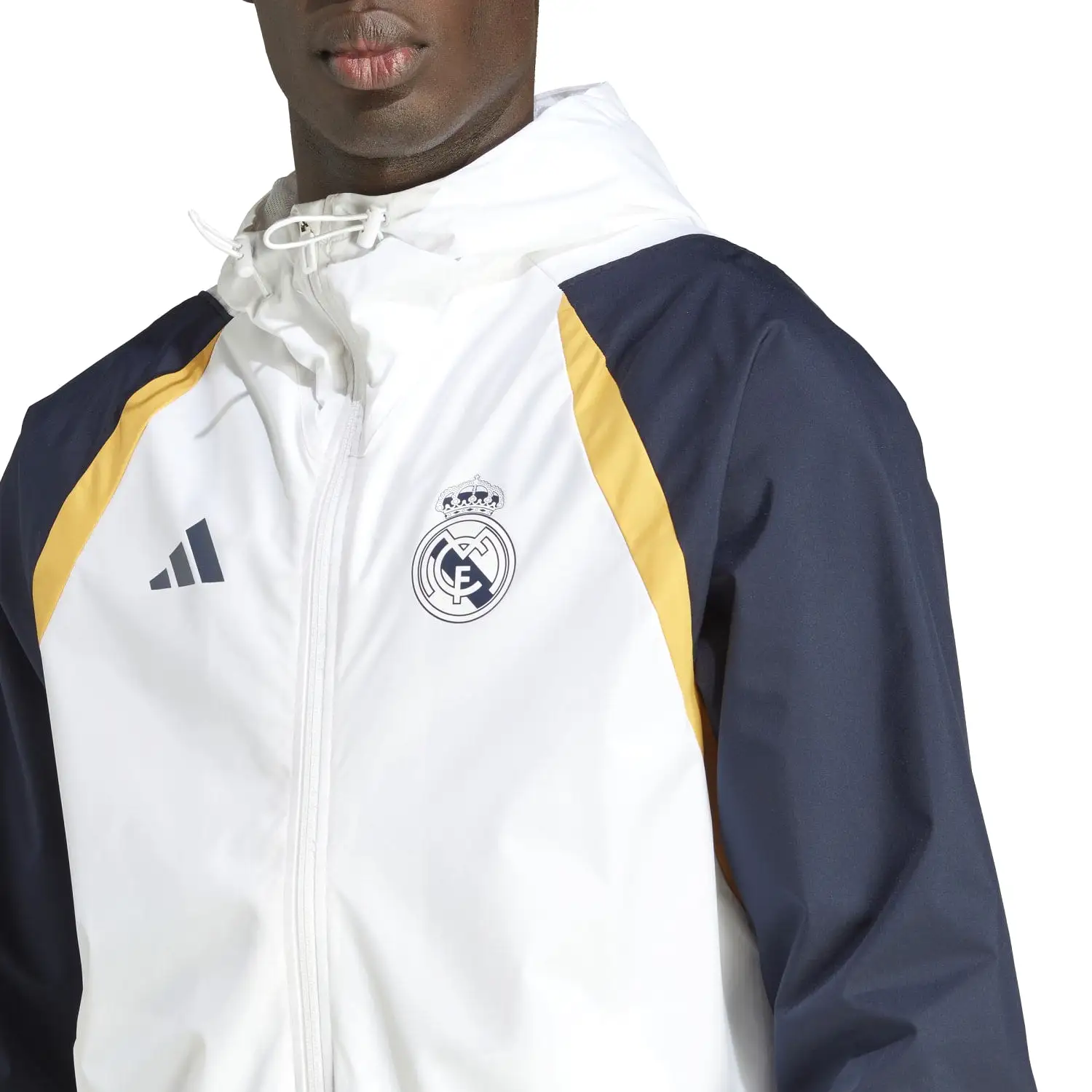 Chaqueta adidas All Weather Hombre Entrenamiento 23/24 Blanca