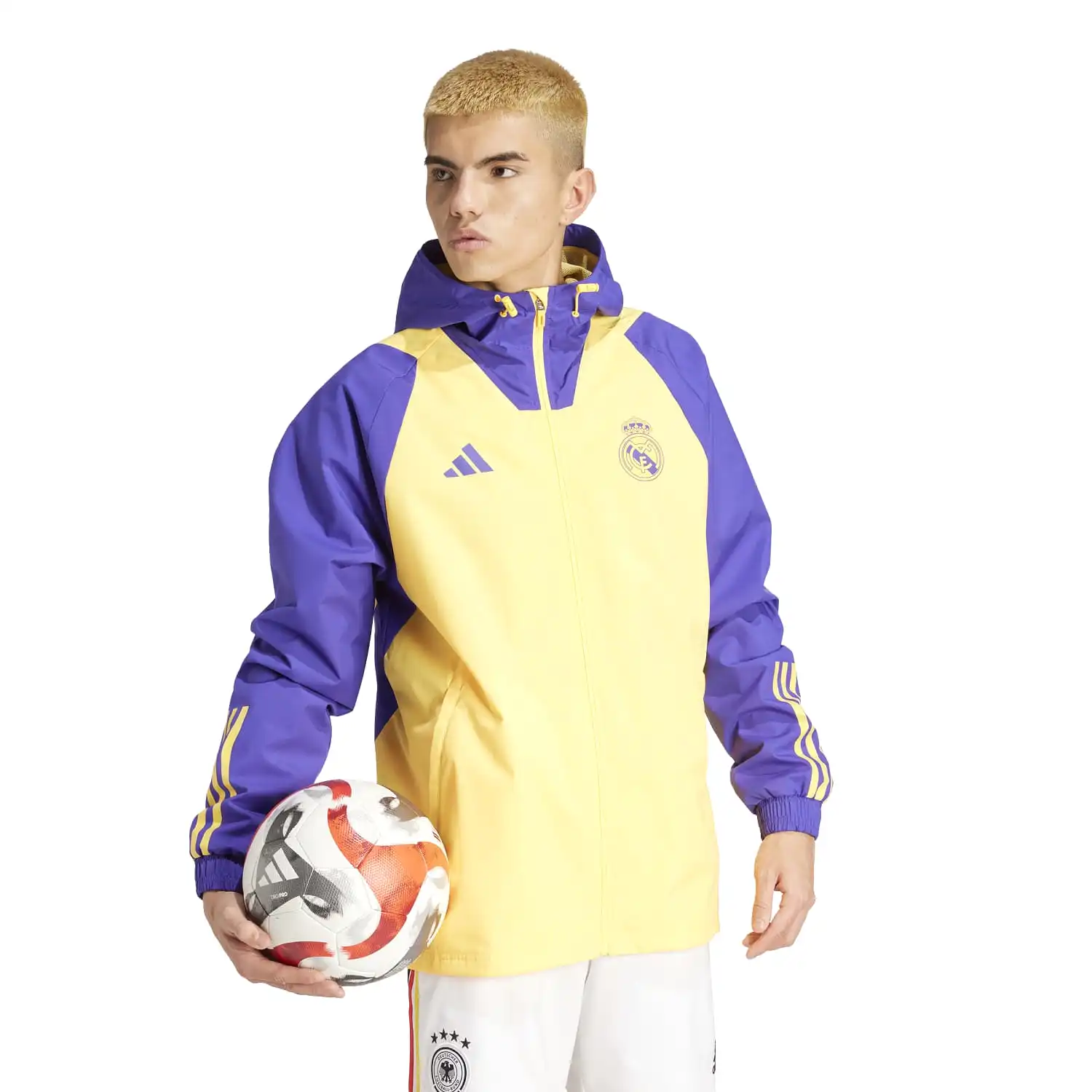 Chaqueta All Weather Hombre Entrenamiento Amarilla 23/24