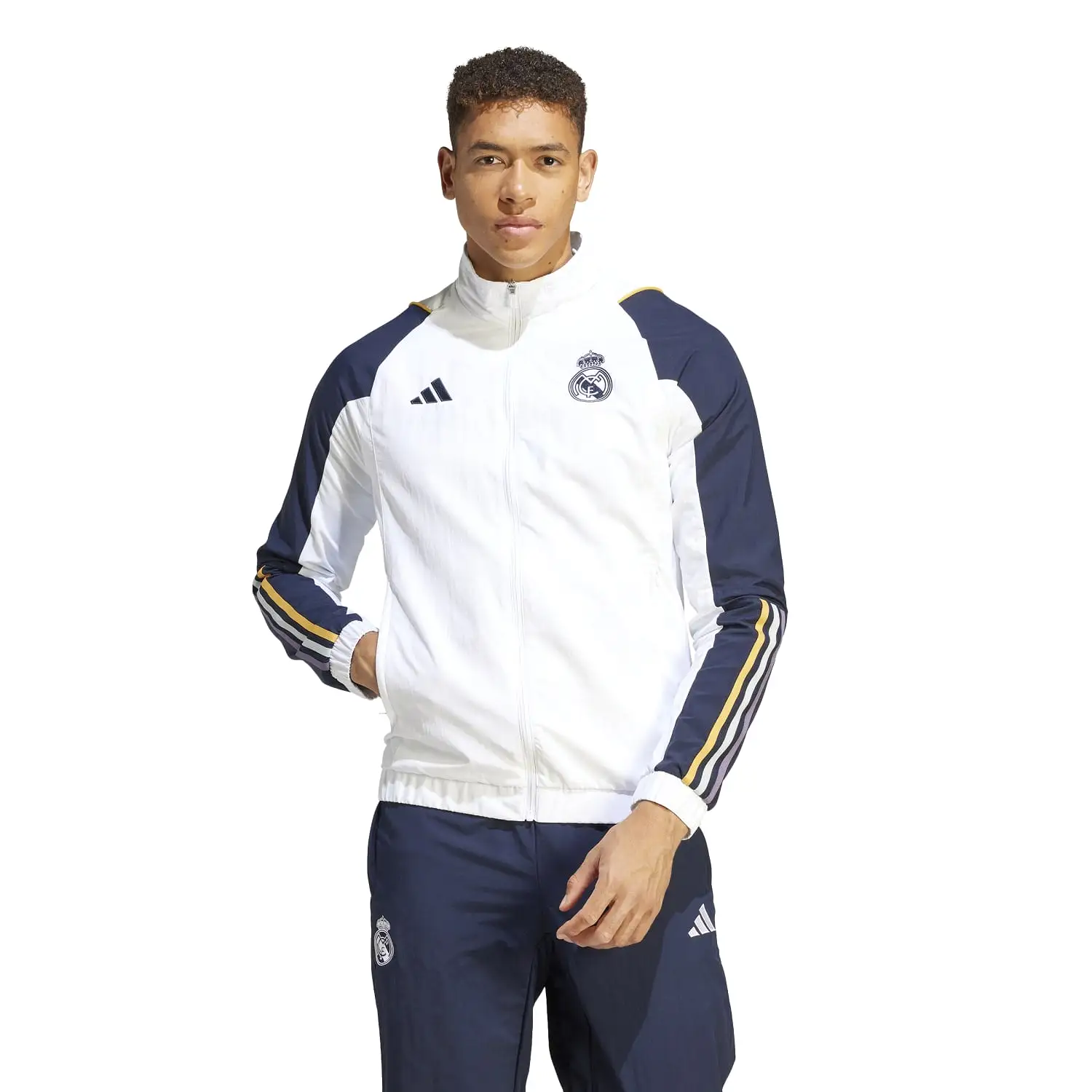 Chaqueta Chándal adidas Hombre Entrenamiento 23/24 Blanca