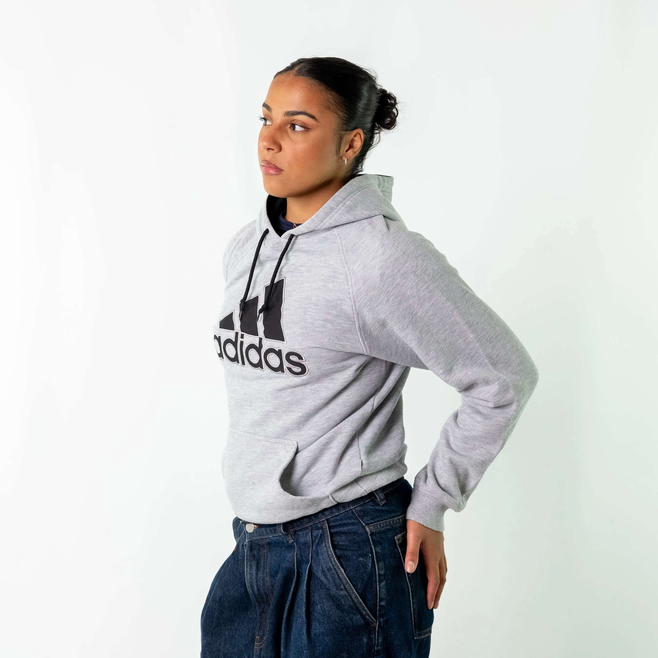 Charcoal Grey y2ks Adidas Hoodie (S)