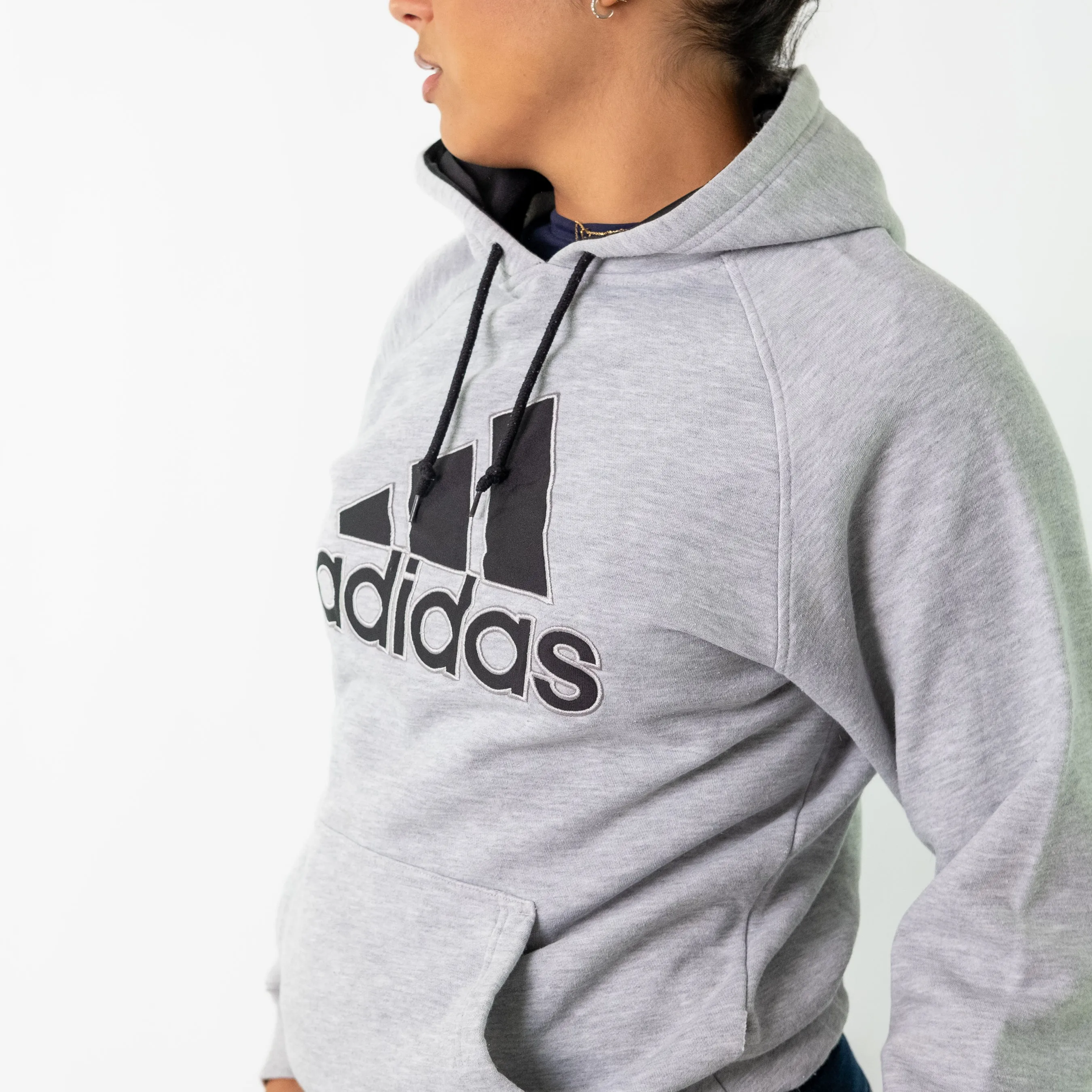 Charcoal Grey y2ks Adidas Hoodie (S)