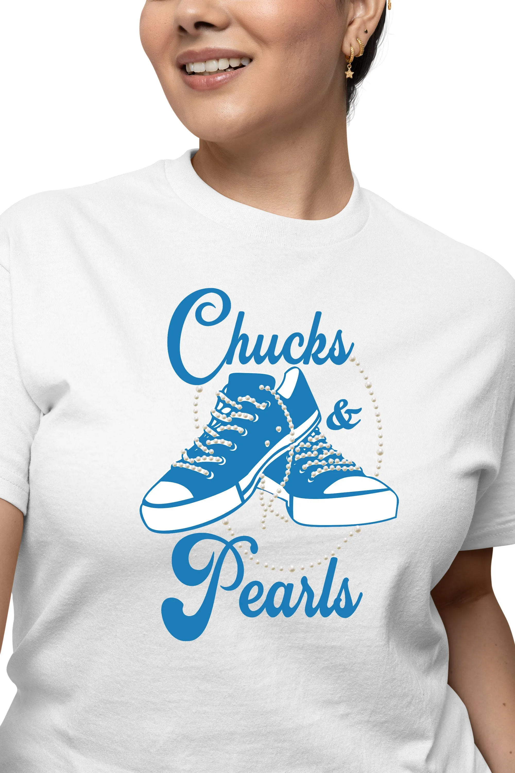 Chucks and Pearls Sneakers T-Shirt