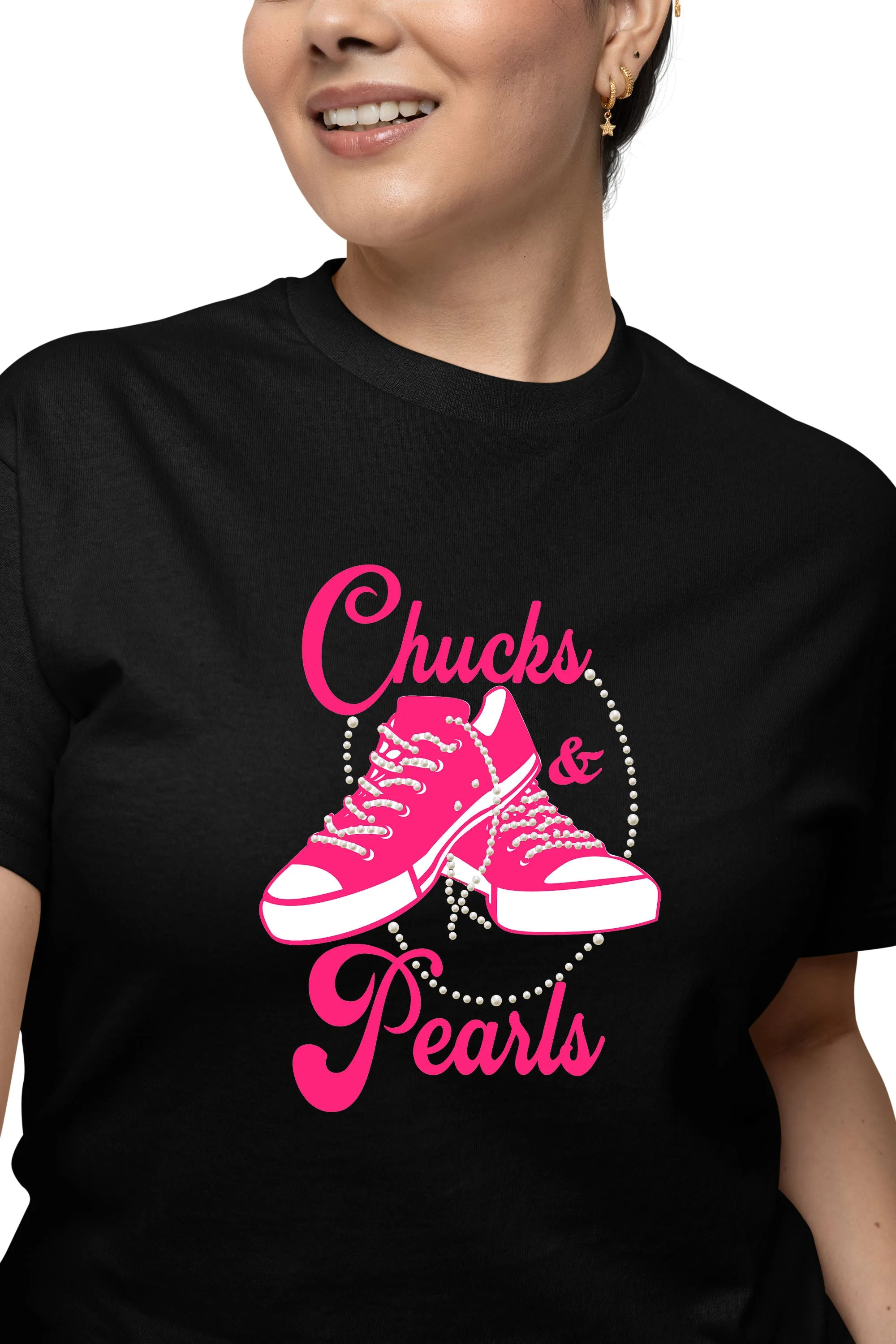 Chucks and Pearls Sneakers T-Shirt