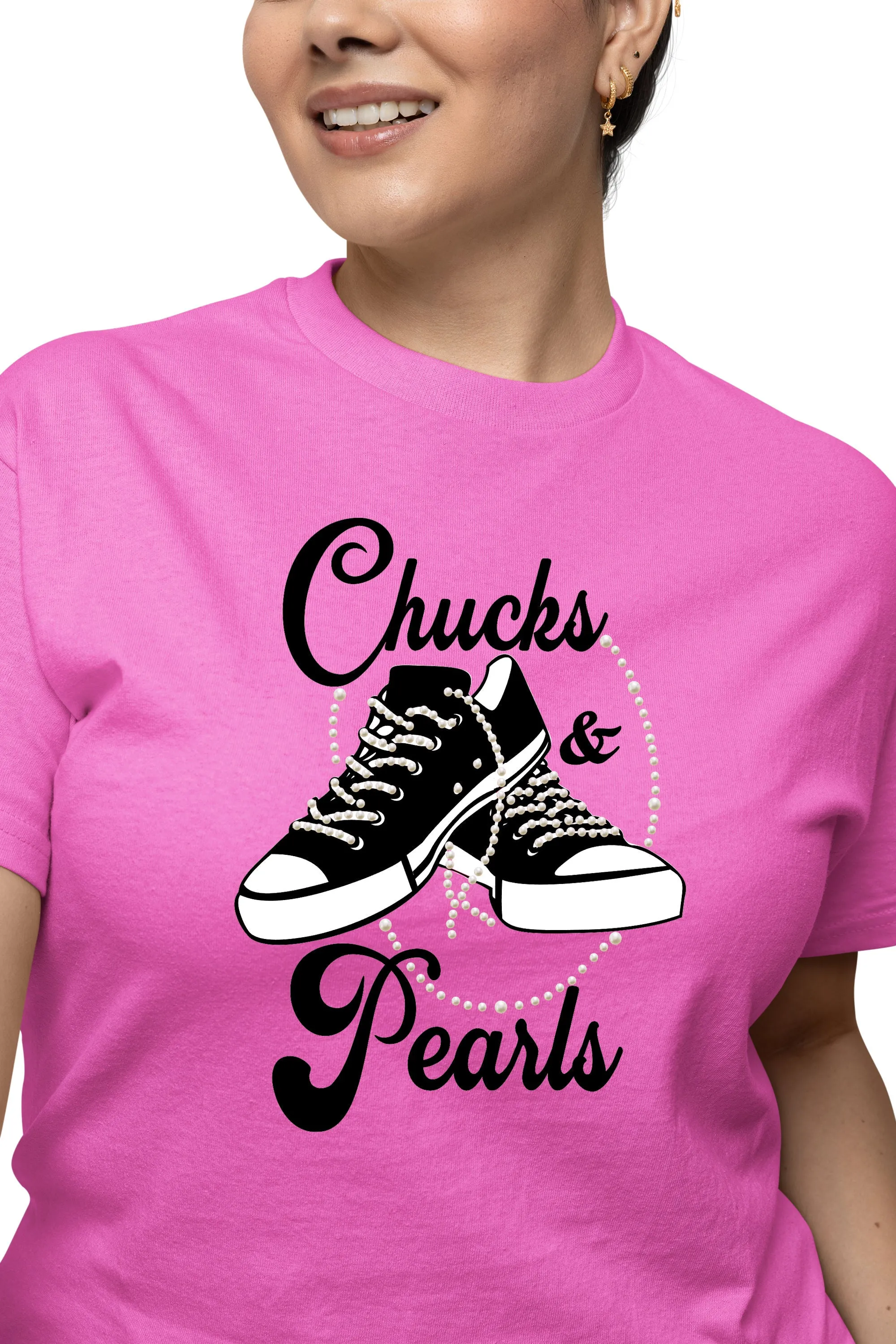 Chucks and Pearls Sneakers T-Shirt