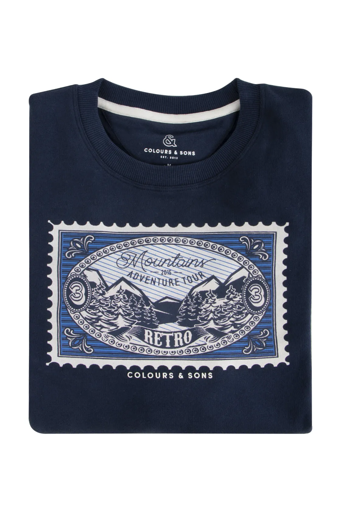 Colours & Sons Crew Sweater Navy