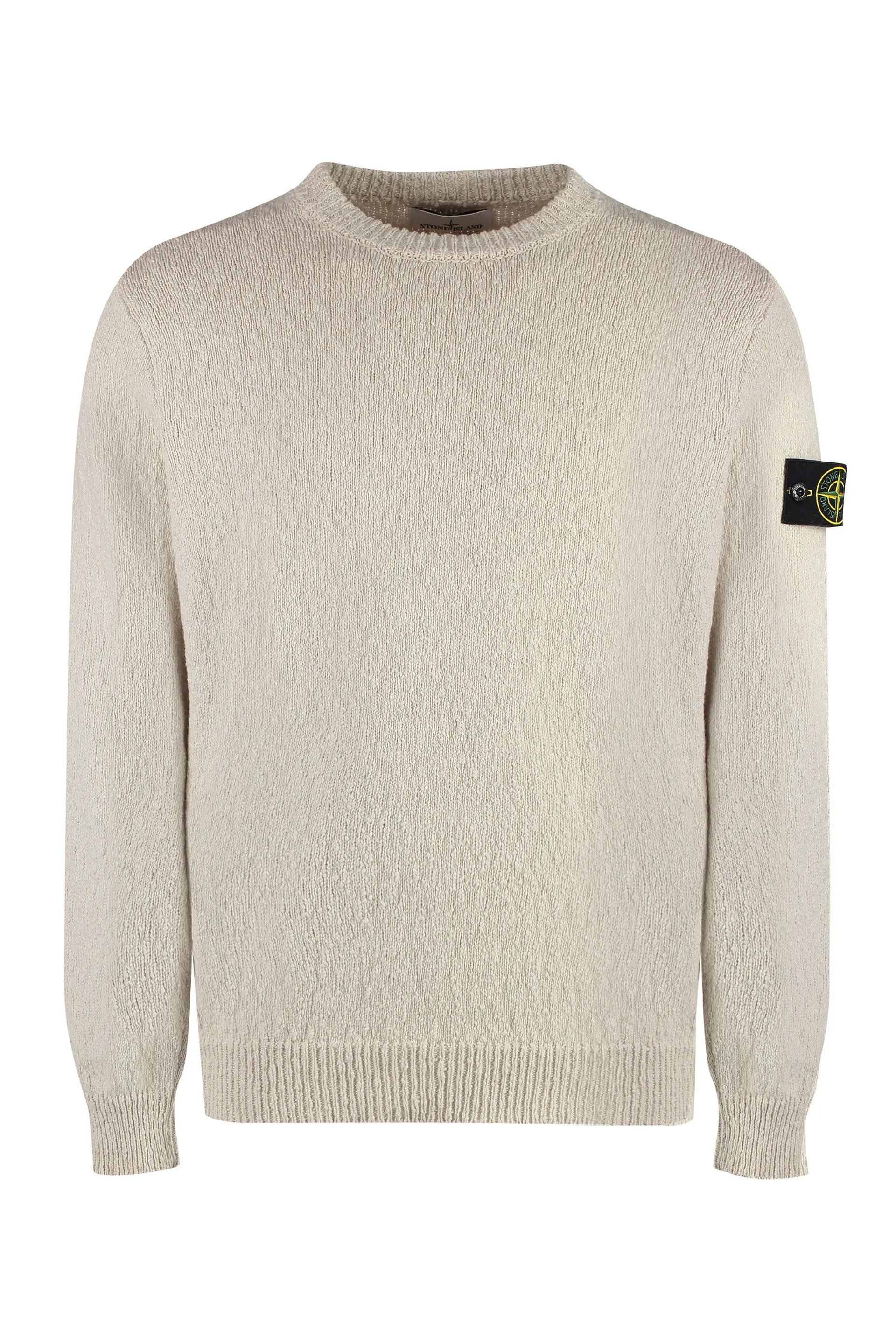 COTTON BLEND CREW-NECK SWEATER