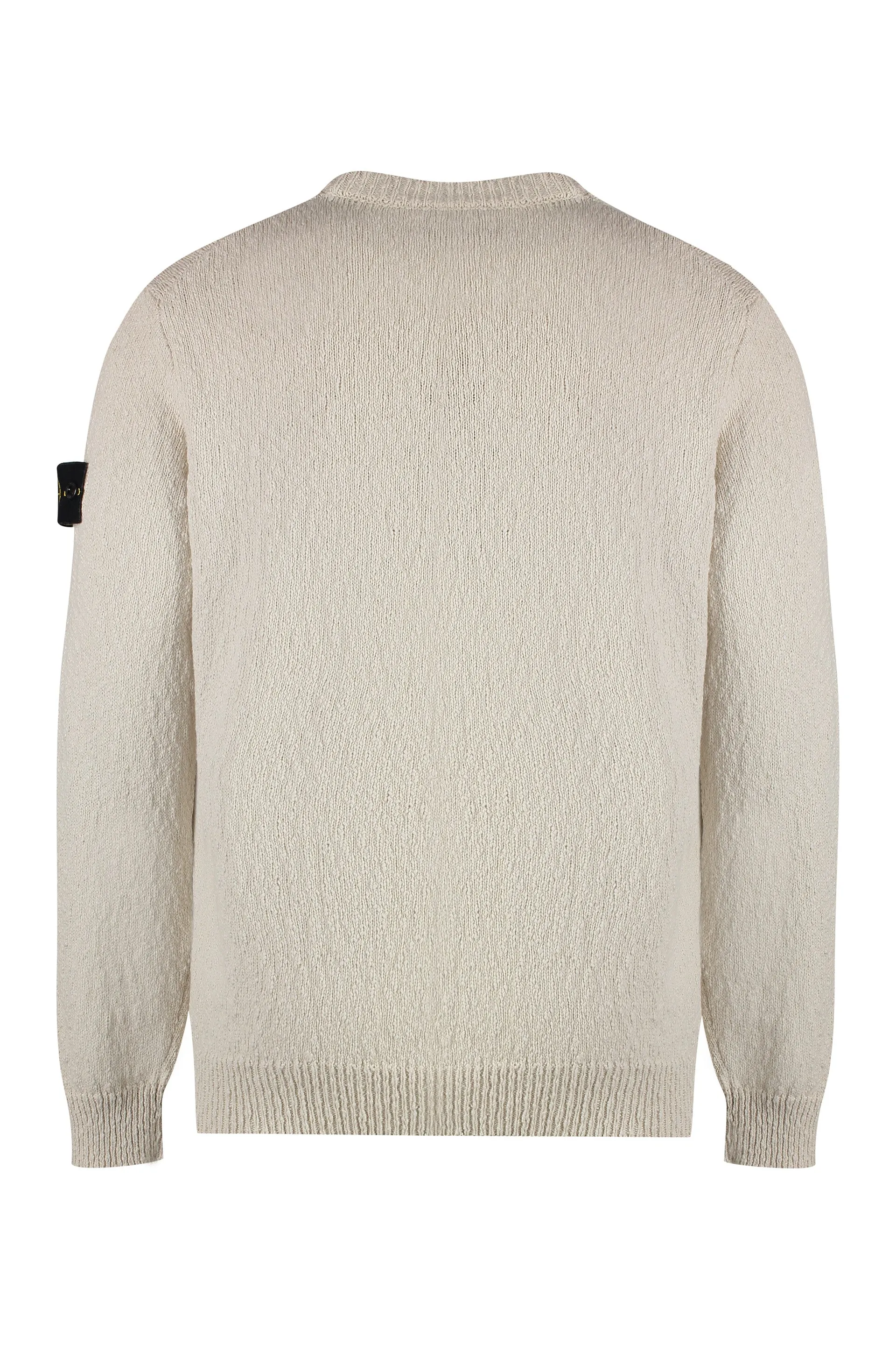 COTTON BLEND CREW-NECK SWEATER