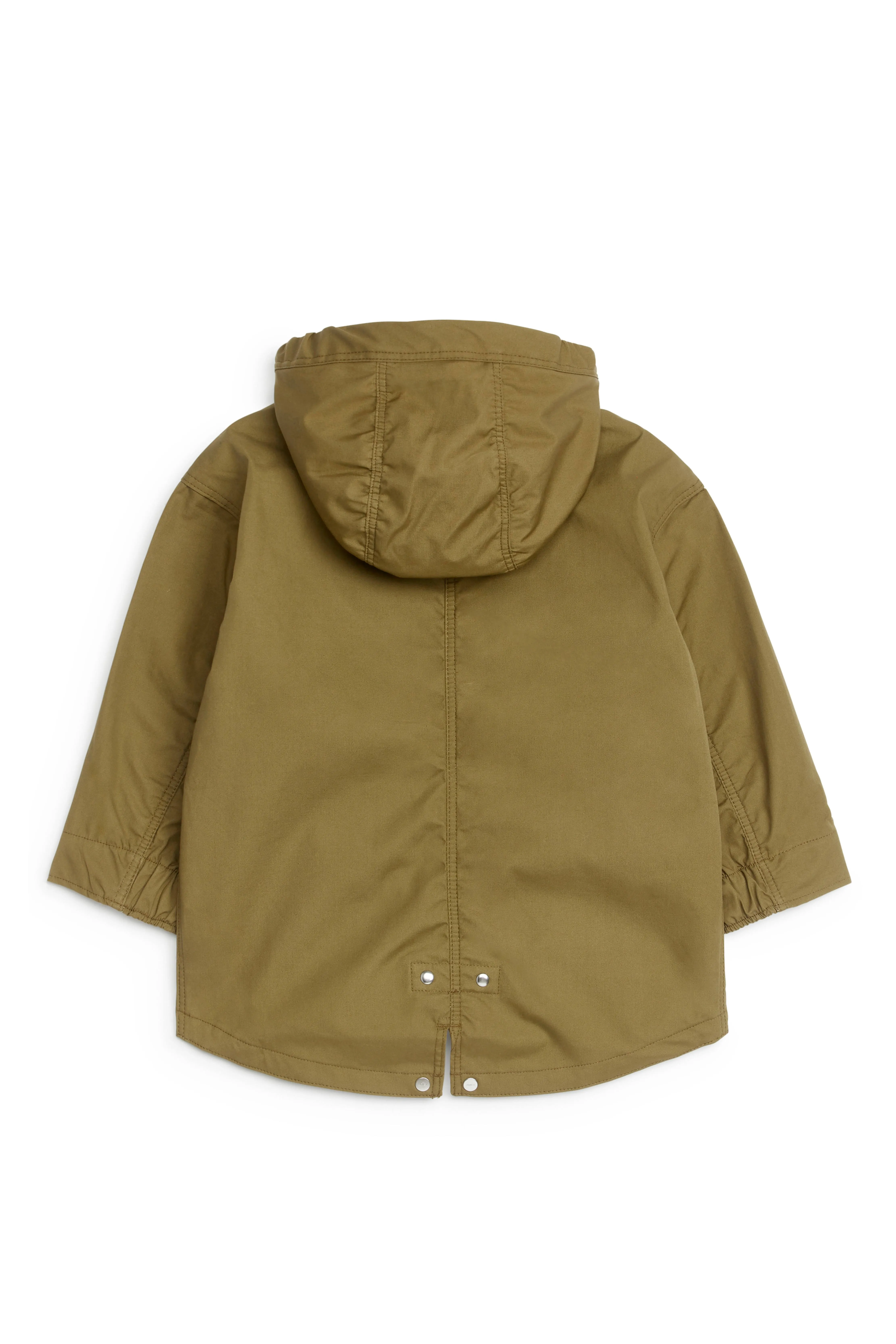 Cotton Parka - Long sleeve - Regular length - Olive Green - Kids | H&M GB