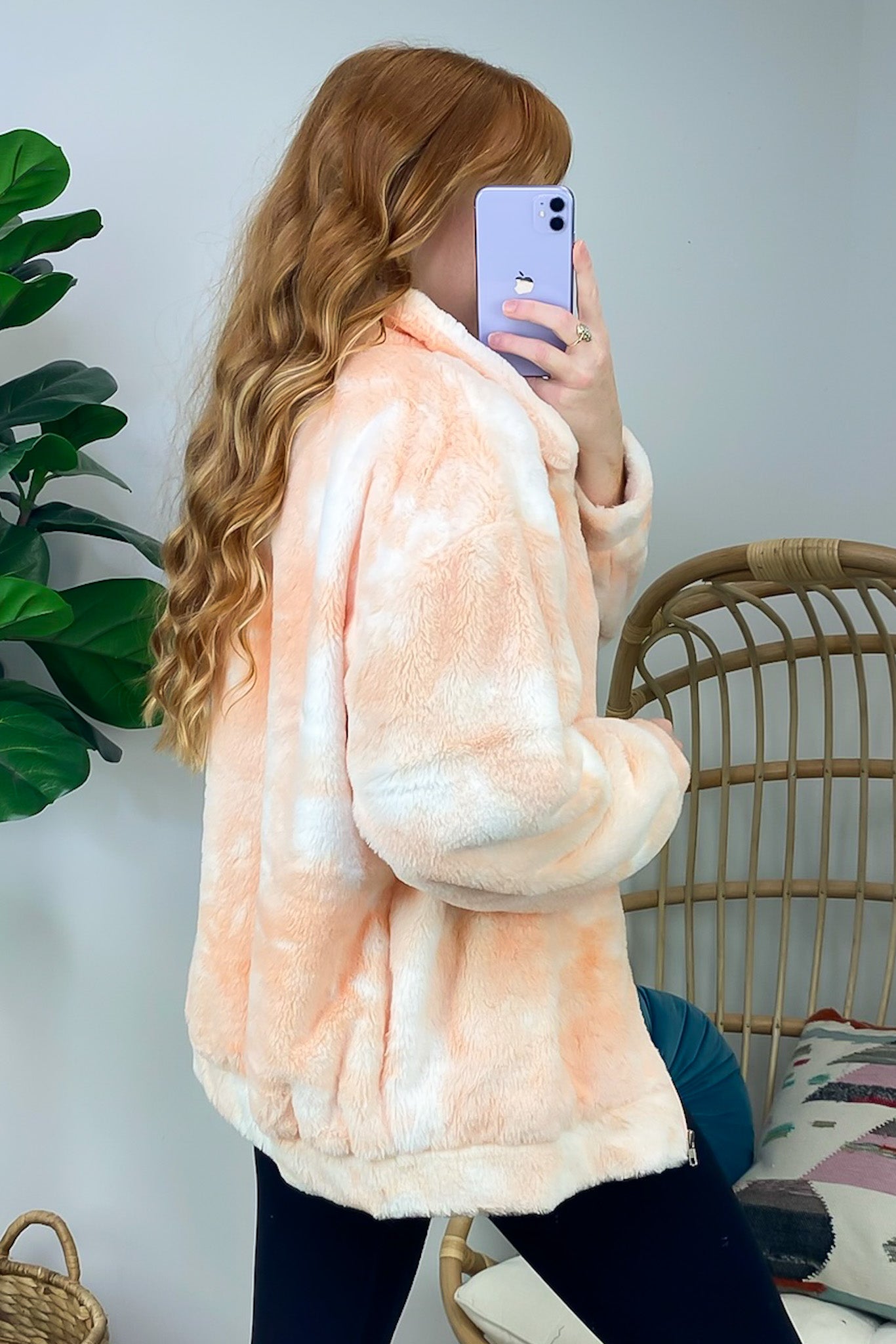 Cozy Comfort Tie Dye Sherpa Jacket