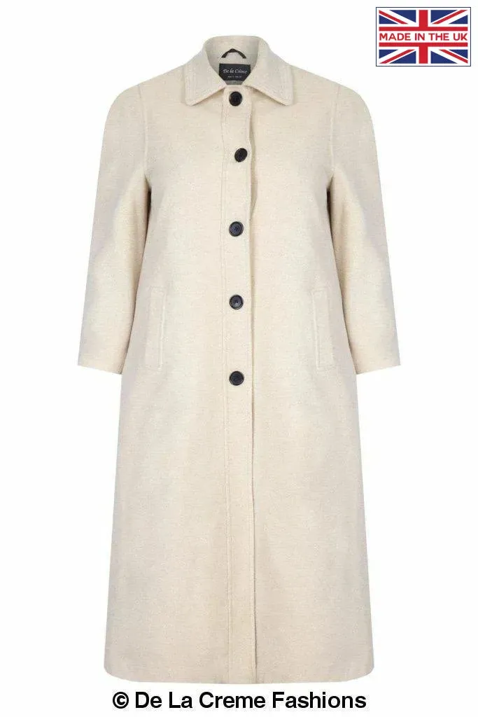 Curve Wool & Cashmere Blend Plus Size Long Coat (202)