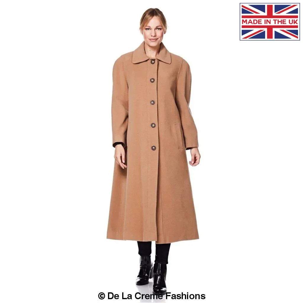 Curve Wool & Cashmere Blend Plus Size Long Coat (202)