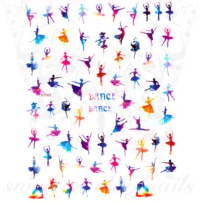 Dancing Ballet Nail Art Stickers