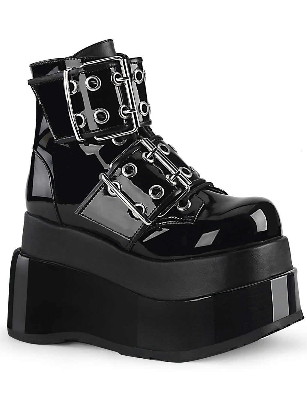 DEMONIA BEAR 104 PLATFORM BOOTS - BLACK