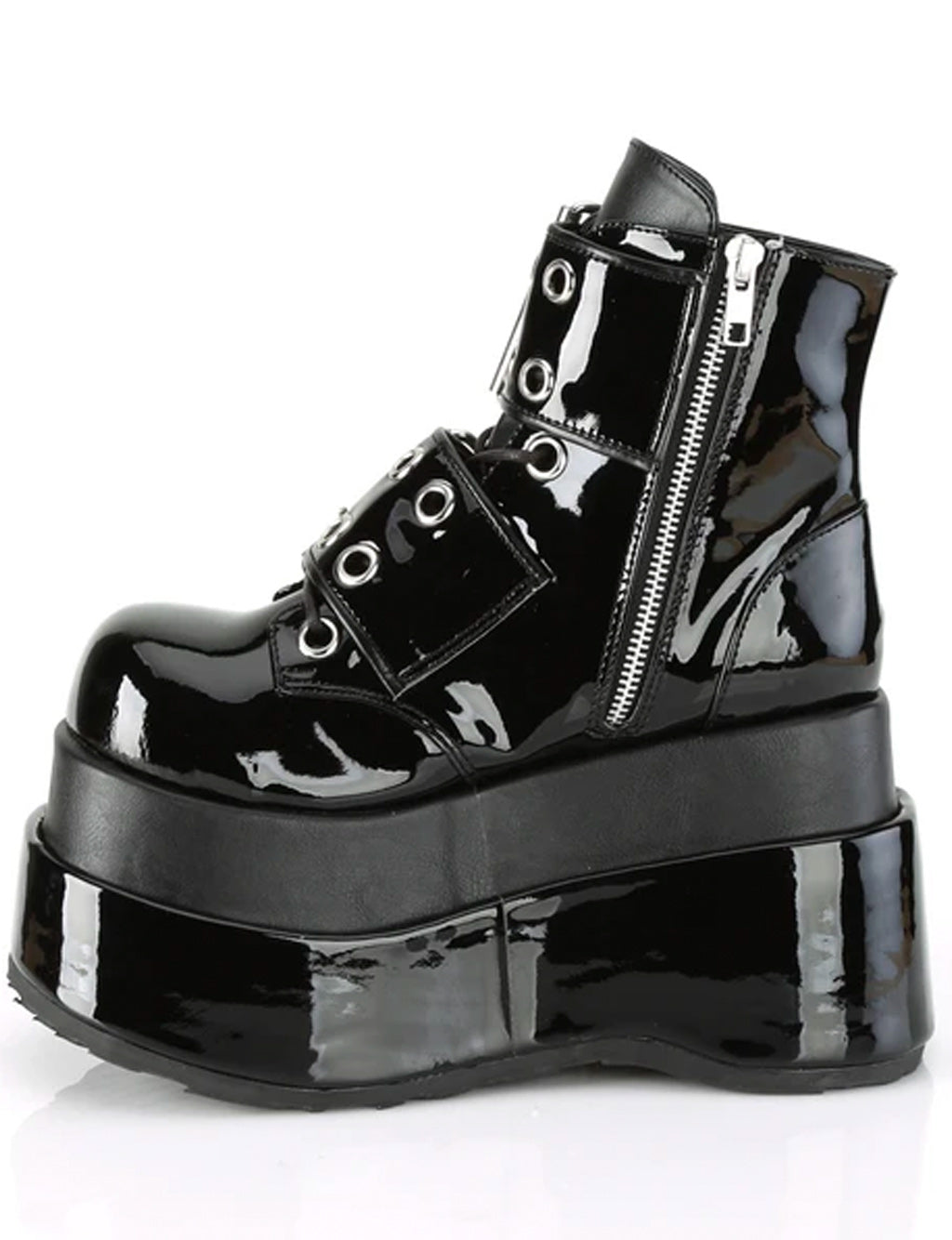 DEMONIA BEAR 104 PLATFORM BOOTS - BLACK