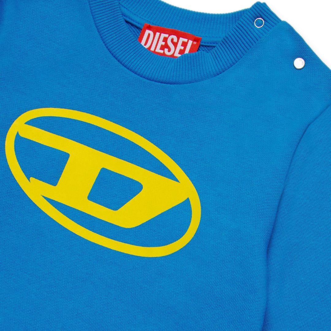 Diesel Sweater Logo Blue