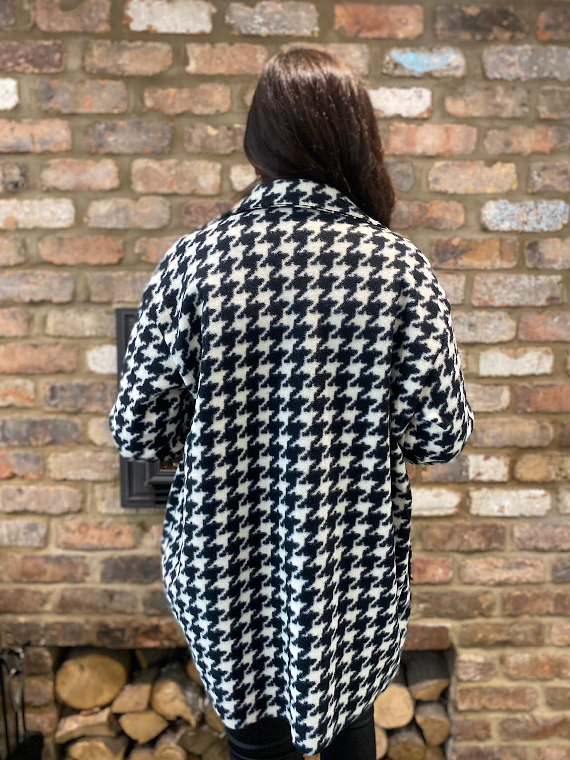 Dogtooth Double Pocket Coat Emma