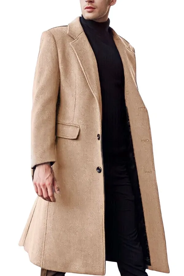 Elegant British Long Trench Coat