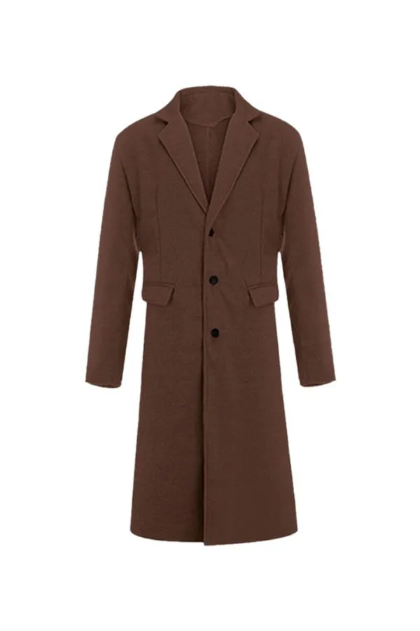 Elegant British Long Trench Coat