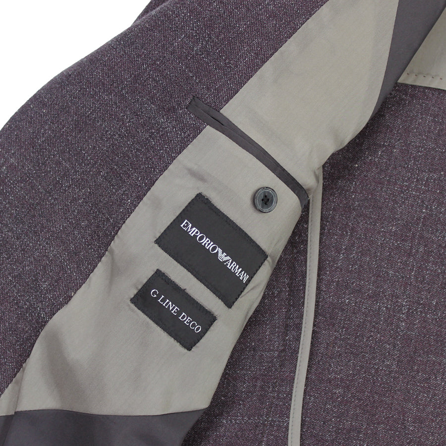 Emporio Armani - G Line Deco Fleck Blazer in Wine