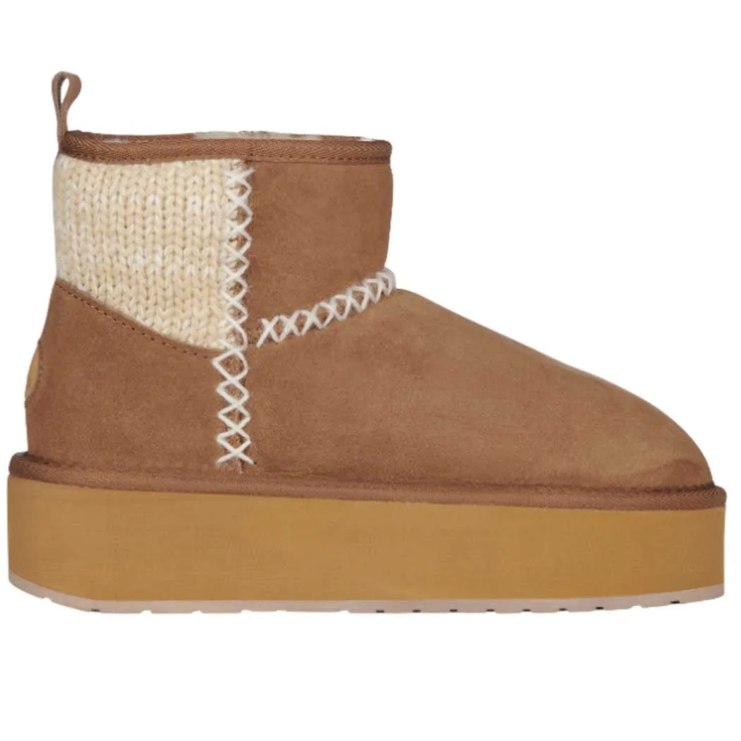 EMU Australia Stinger Knit Flatform Boot Chestnut (Women's)