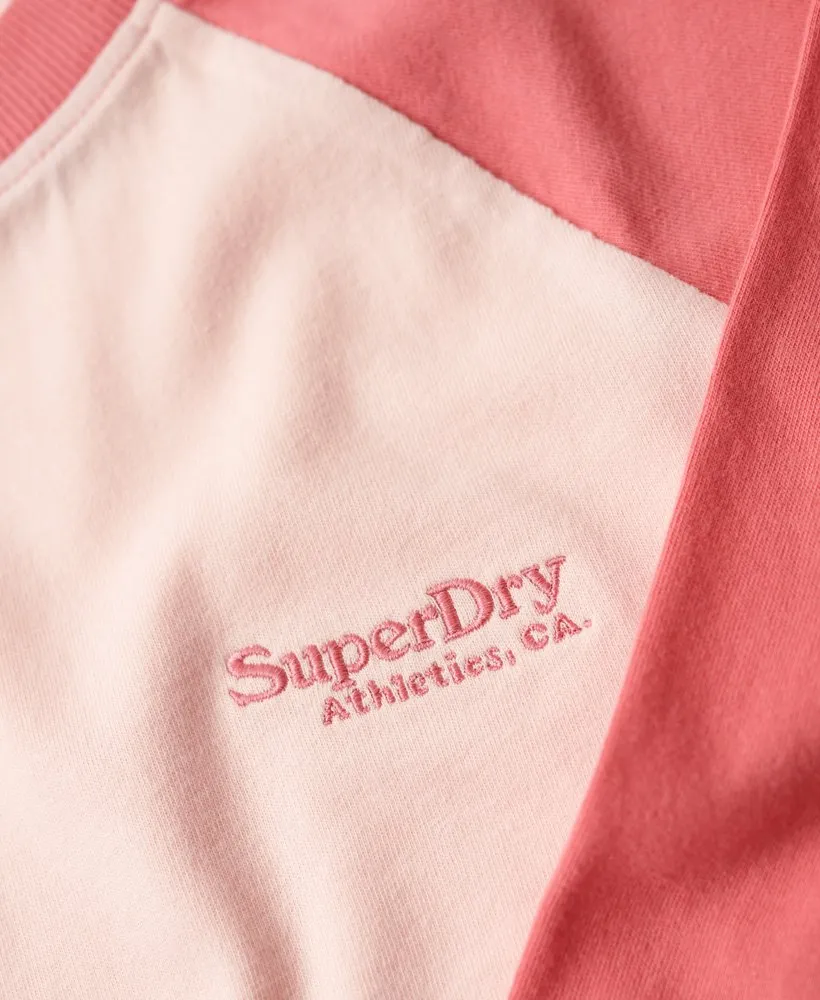 Essential Logo Baseball Top | Strawb Cream Pink/Camping Pink