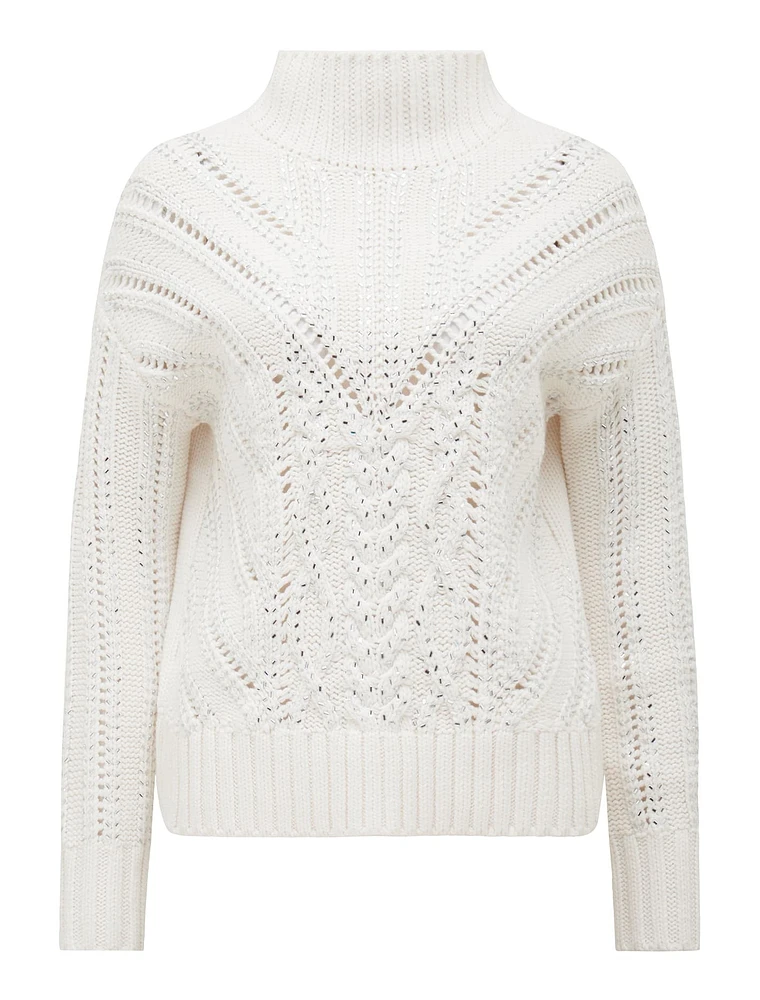 EverNew Eliza Embellished Knit Sweater