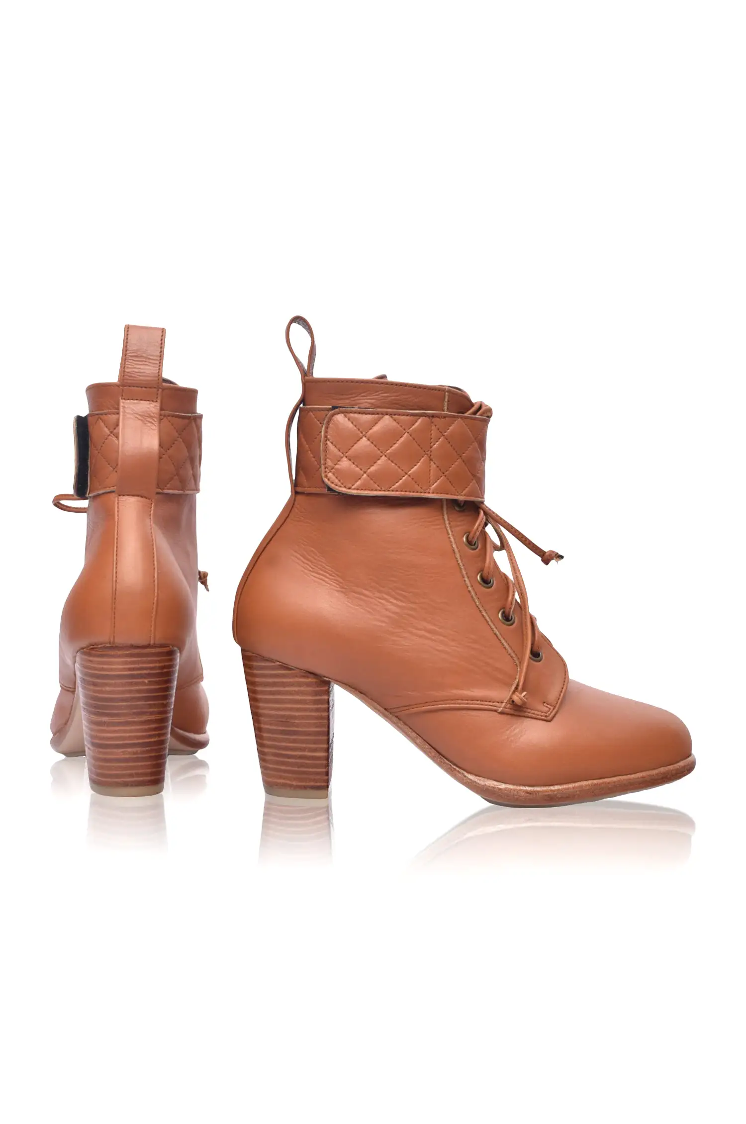 Fine Lover Leather Booties