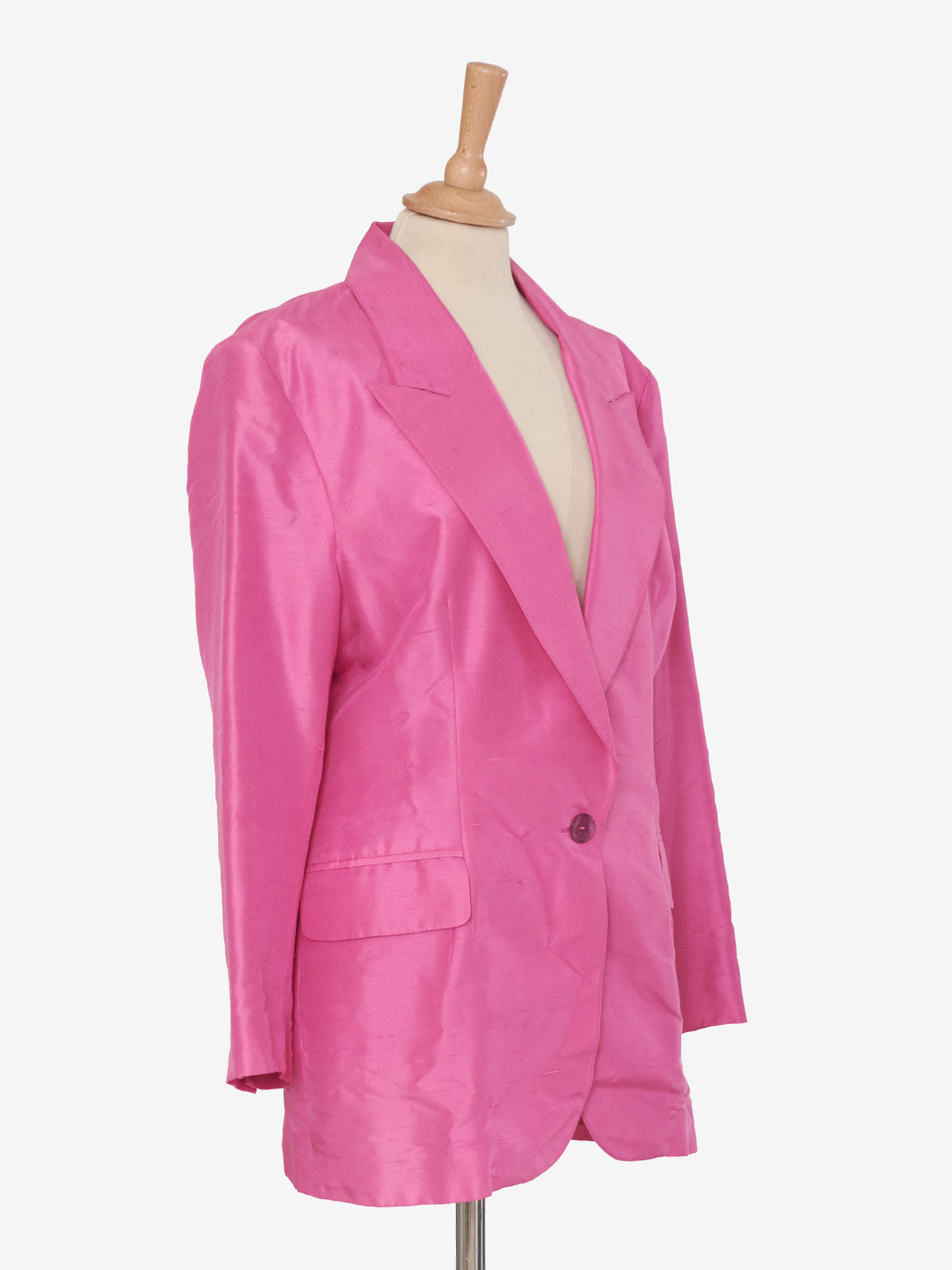 Fuchsia Silk Vintage Jacket