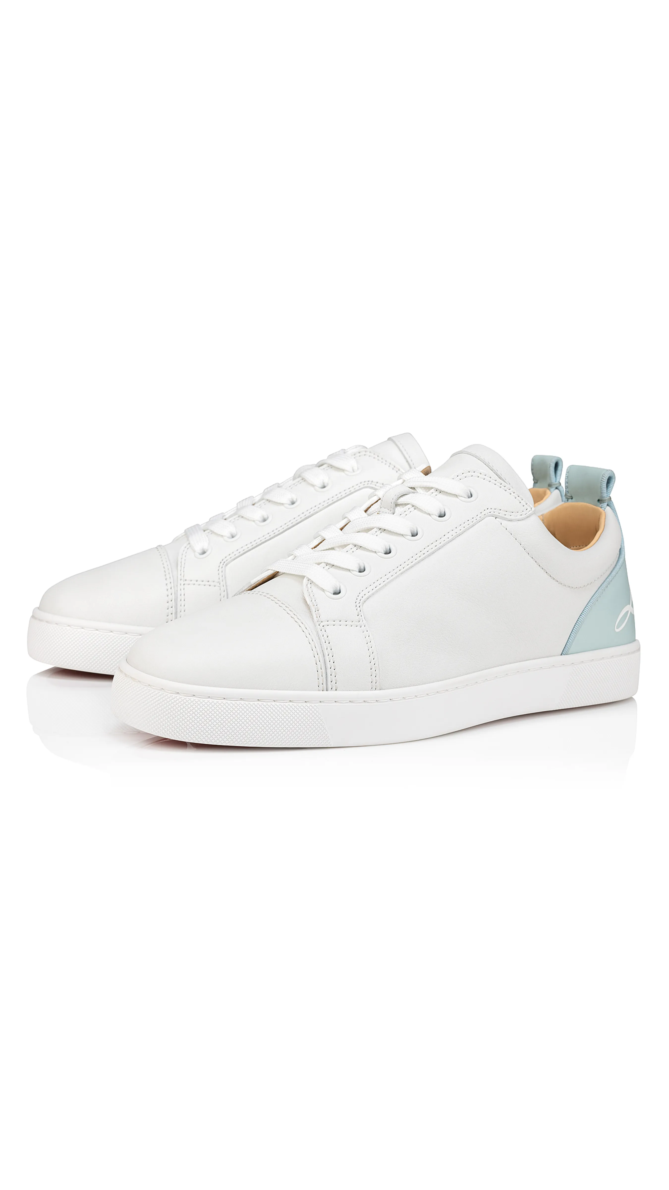 Fun Louis Junior Sneakers - White/Aqua