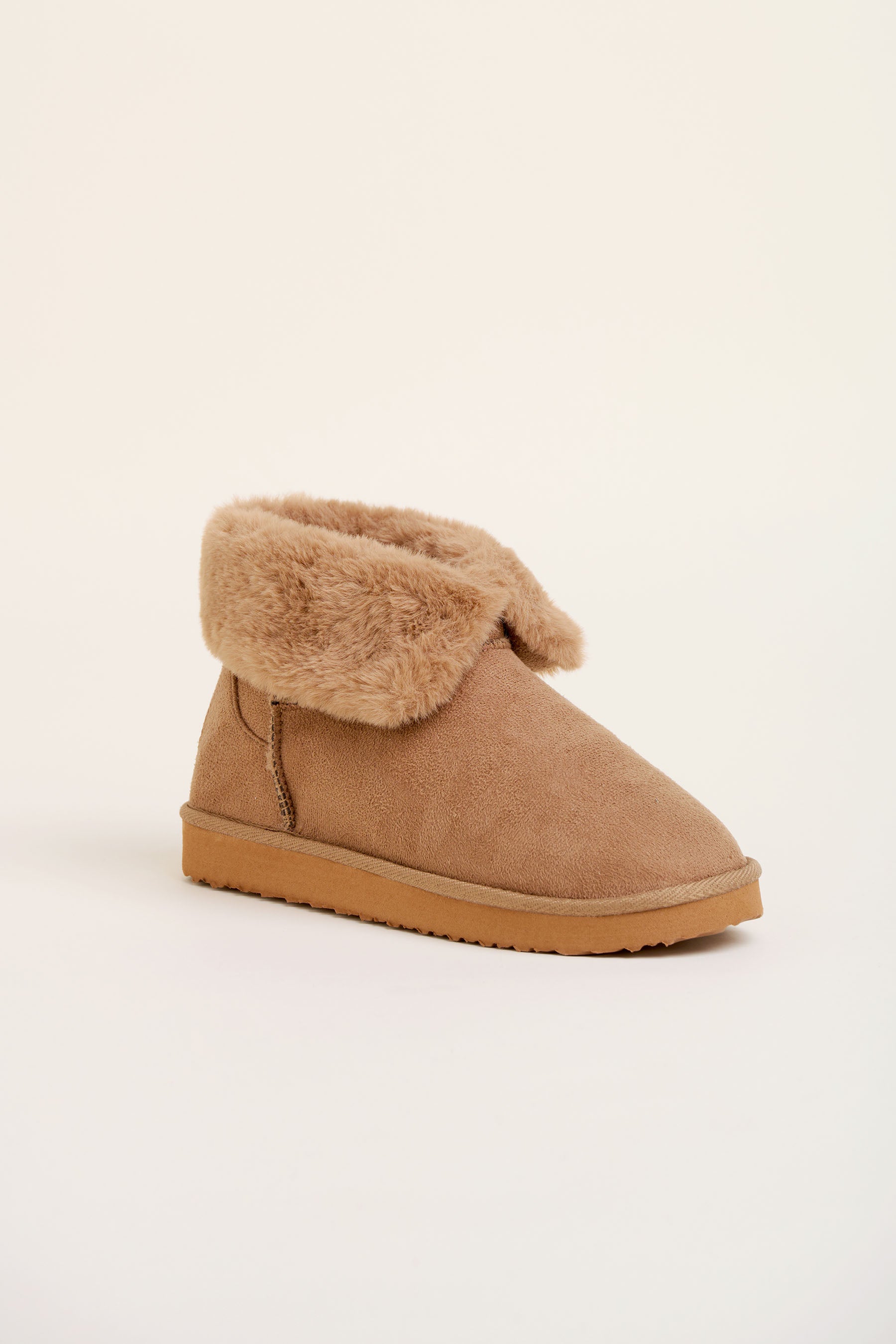 Fur Top Short Boots